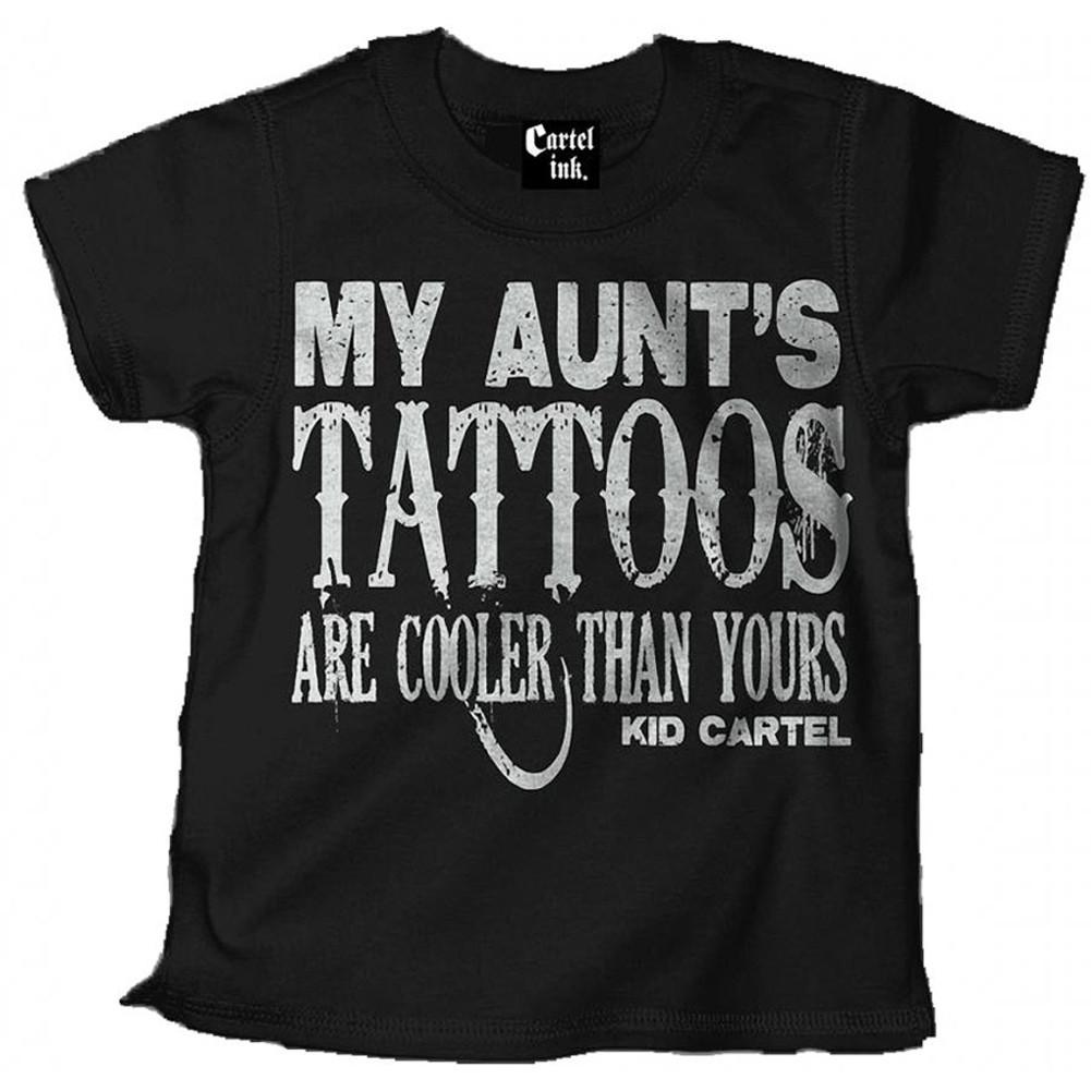 My Aunts Tattoos-Blk - Childrens Tops - Cartel Ink - Bella Lu's Inc