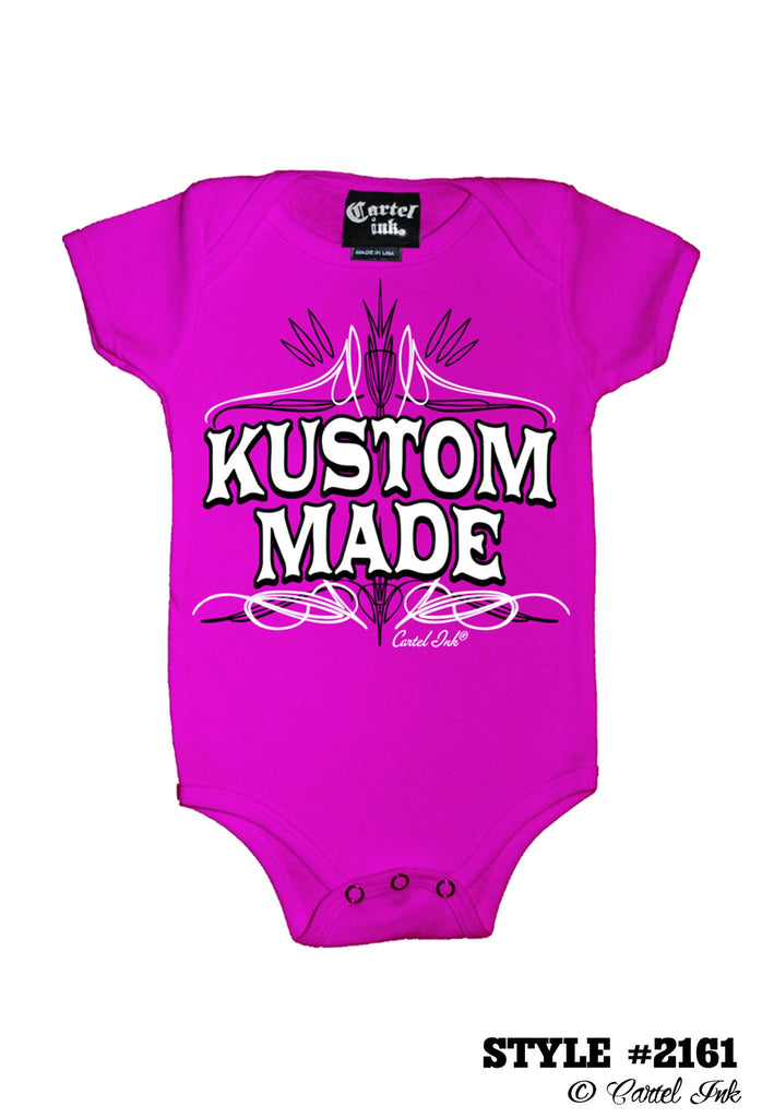 Kustom Made Onesie-Pink - Childrens Onesies - Cartel Ink - Bella Lu's Inc