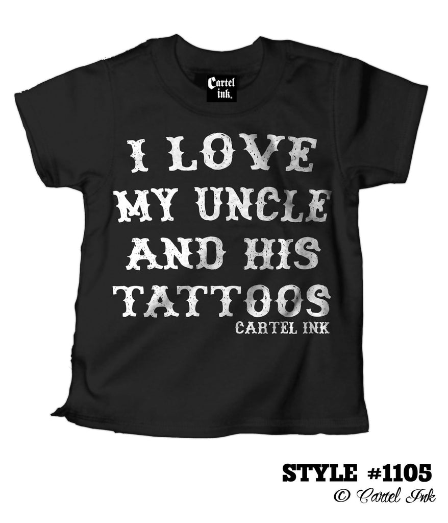 I Love my Uncle-Blk - Childrens Tops - Cartel Ink - Bella Lu's Inc