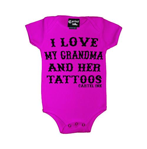 I Love my Grandma Onesie-Pink - Childrens Onesies - Cartel Ink - Bella Lu's Inc