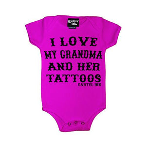 I Love my Grandma Onesie-Pink - Childrens Onesies - Cartel Ink - Bella Lu's Inc