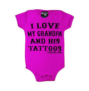 I Love my Grandpa Onesie-Pink - Childrens Onesies - Cartel Ink - Bella Lu's Inc