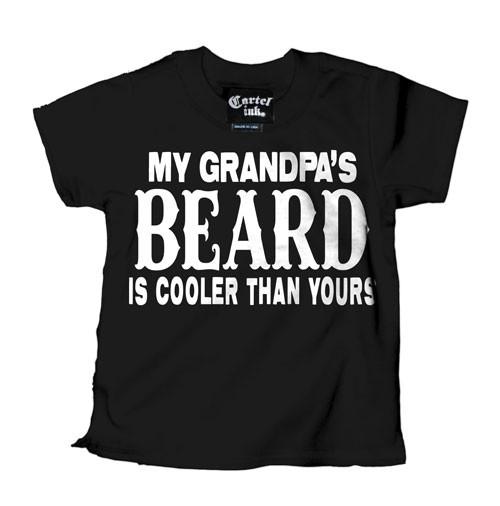 My Grandpa Beard-Blk - Childrens Tops - Cartel Ink - Bella Lu's Inc