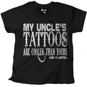 My Uncles Tattoos-Blk - Childrens Tops - Cartel Ink - Bella Lu's Inc