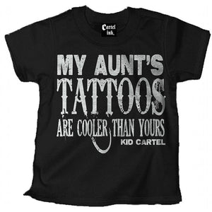 My Aunts Tattoos-Blk - Childrens Tops - Cartel Ink - Bella Lu's Inc