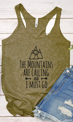 The Mountains Are Calling Tank Top